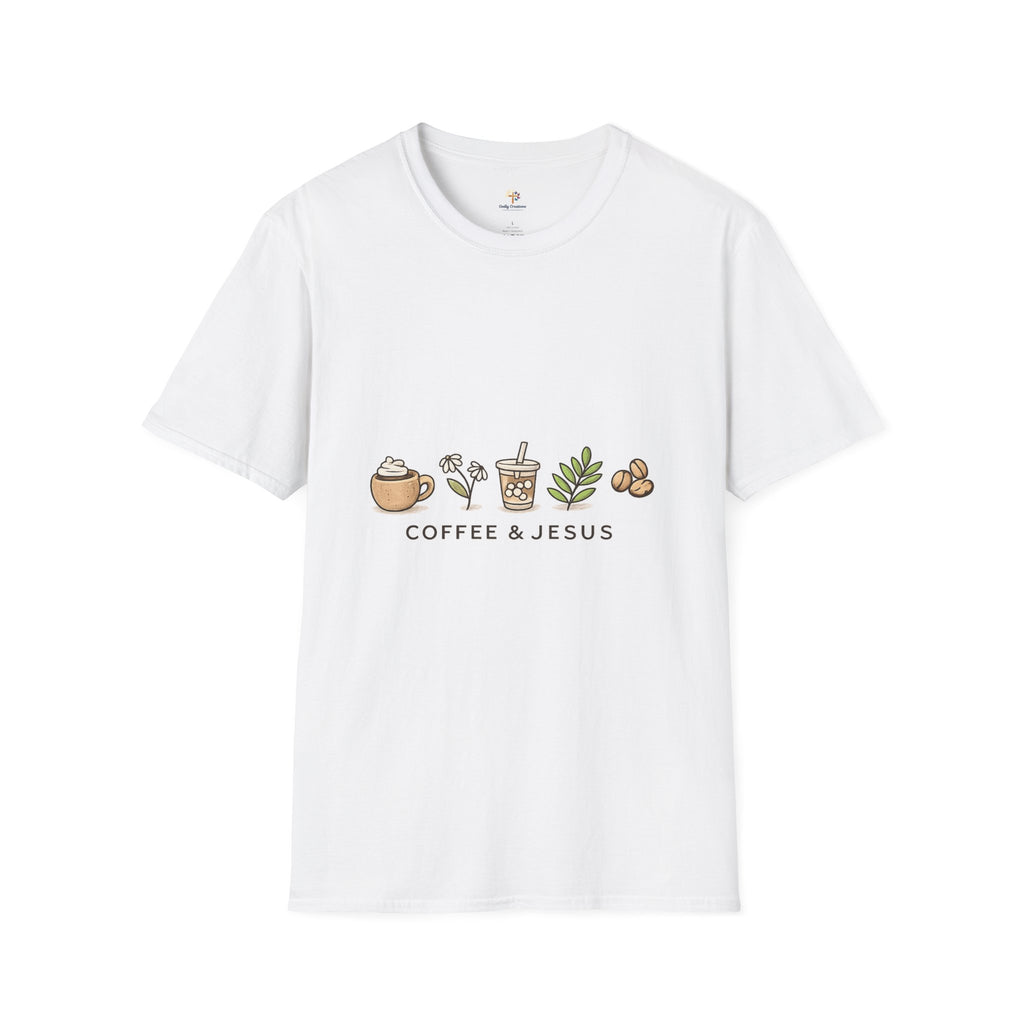 Coffee & Jesus T‑Shirt — Christian Coffee Lover Graphic Tee