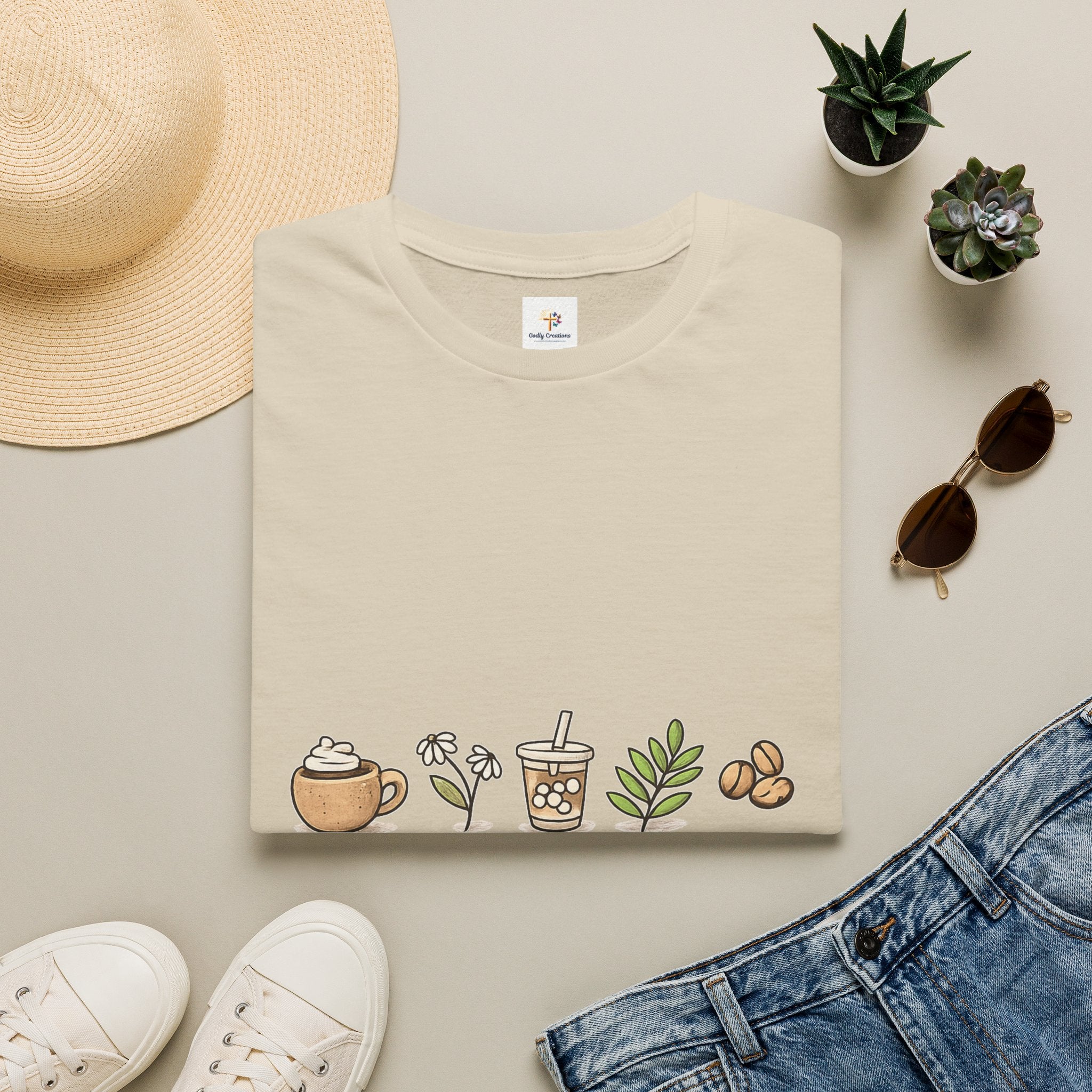 Coffee & Jesus T‑Shirt — Christian Coffee Lover Graphic Tee
