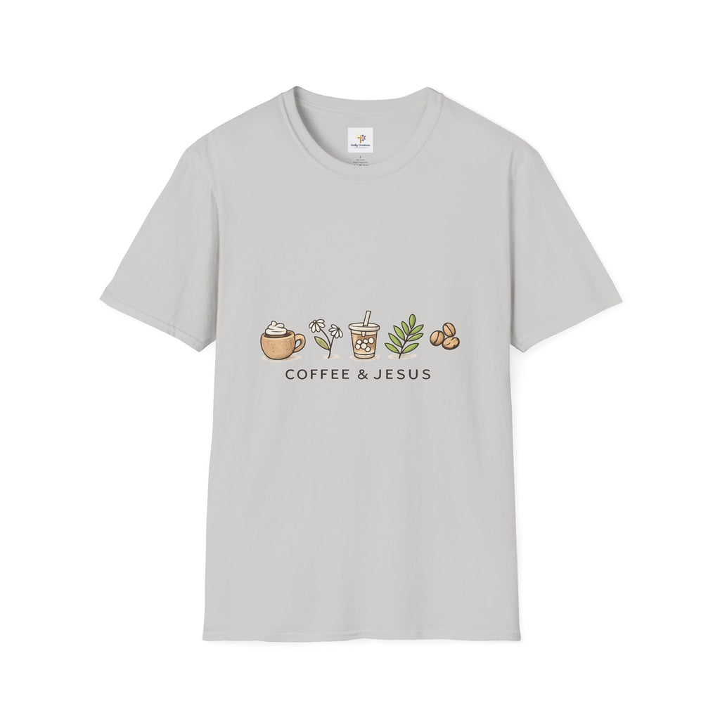 Coffee & Jesus T‑Shirt — Christian Coffee Lover Graphic Tee