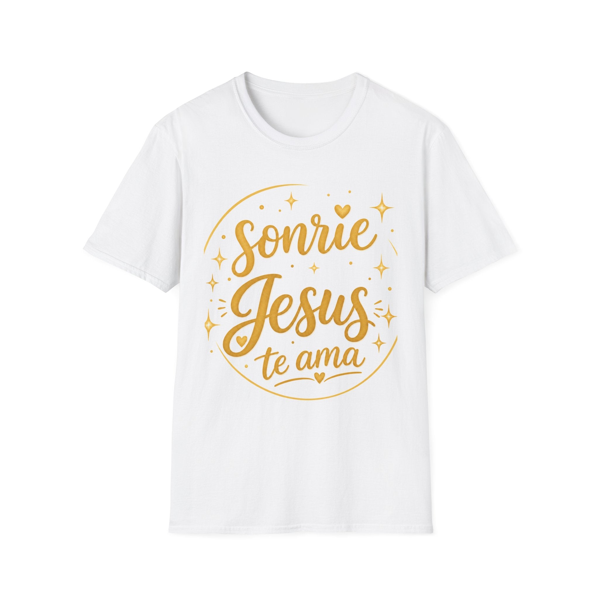 Sonríe Jesús Te Ama T-Shirt — Inspirational Spanish Christian Tee
