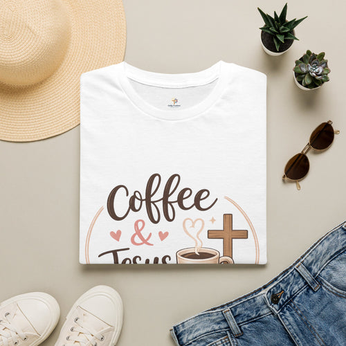 Coffee & Jesus T-Shirt — Faithful Coffee Lover Christian Tee