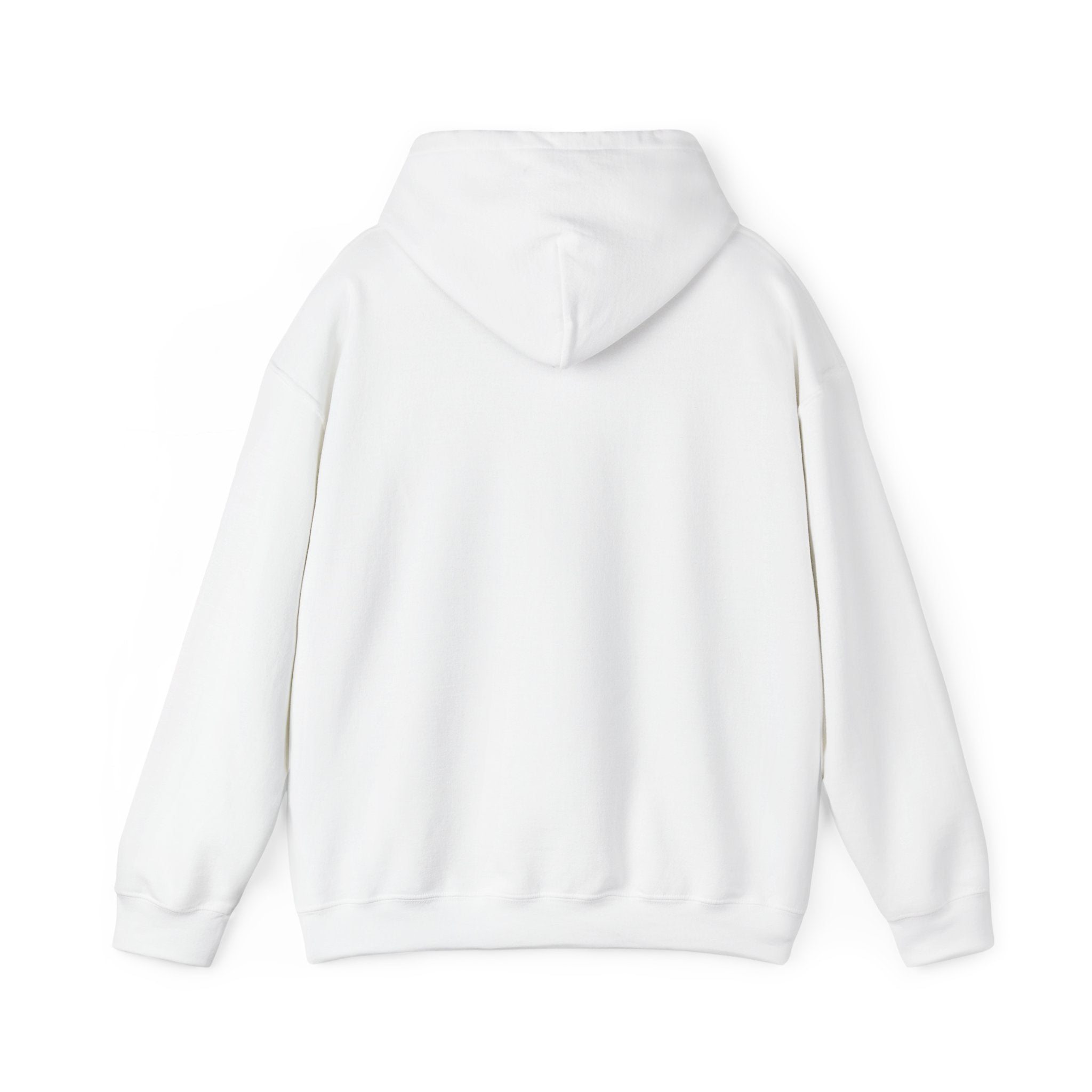 Sunday Hoodie Pullover — Cozy White Hoodie with Retro Aqua Graphic