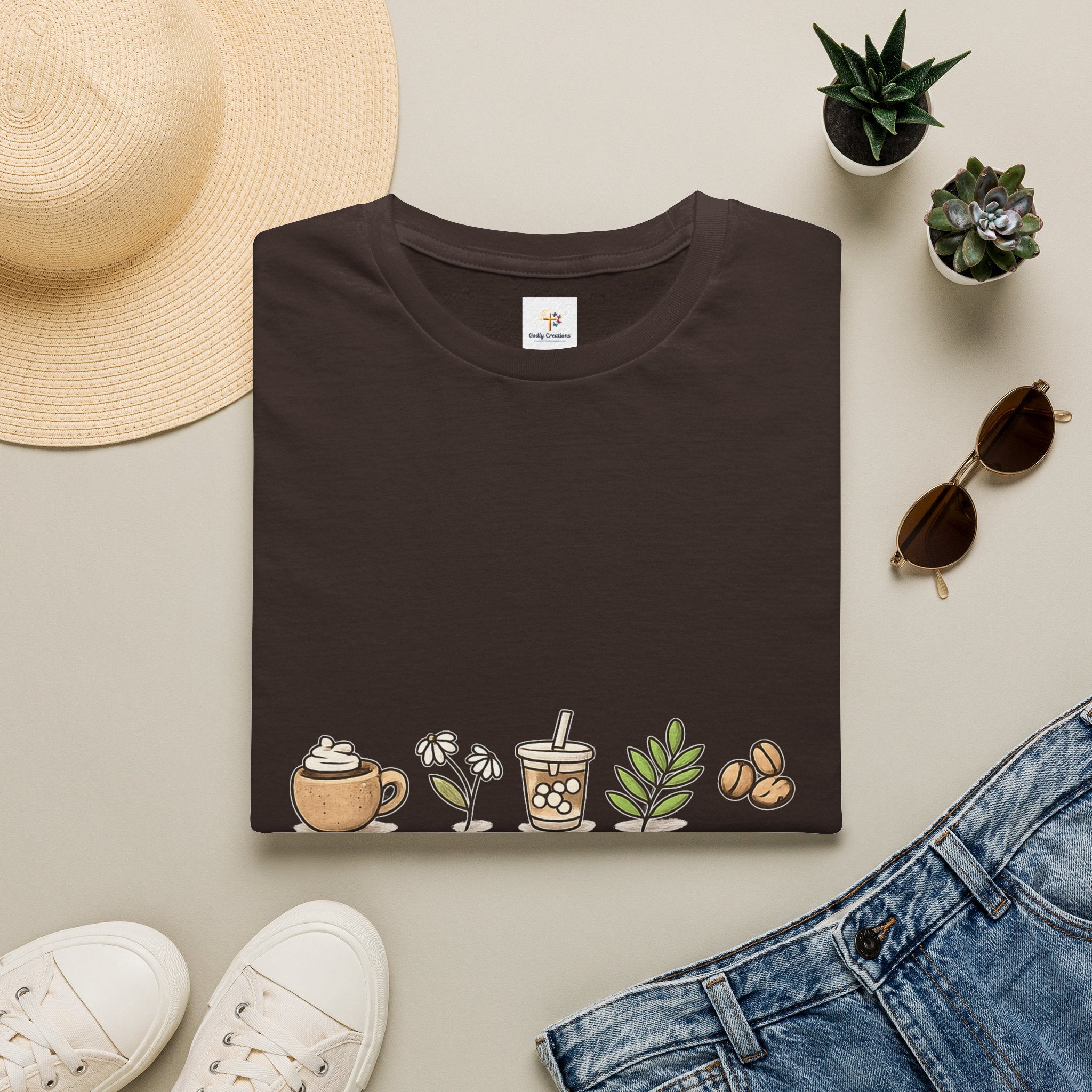 Coffee & Jesus T‑Shirt — Christian Coffee Lover Graphic Tee